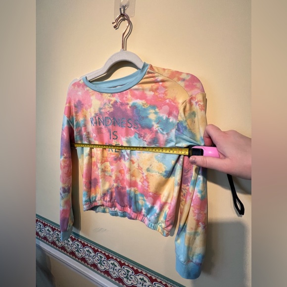 NWOT Kidtopia long-sleeved shirt and pants set tie-dye child medium - Picture 10 of 11